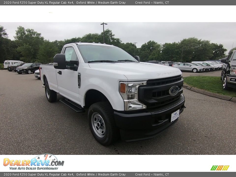 2020 Ford F250 Super Duty XL Regular Cab 4x4 Oxford White / Medium Earth Gray Photo #1