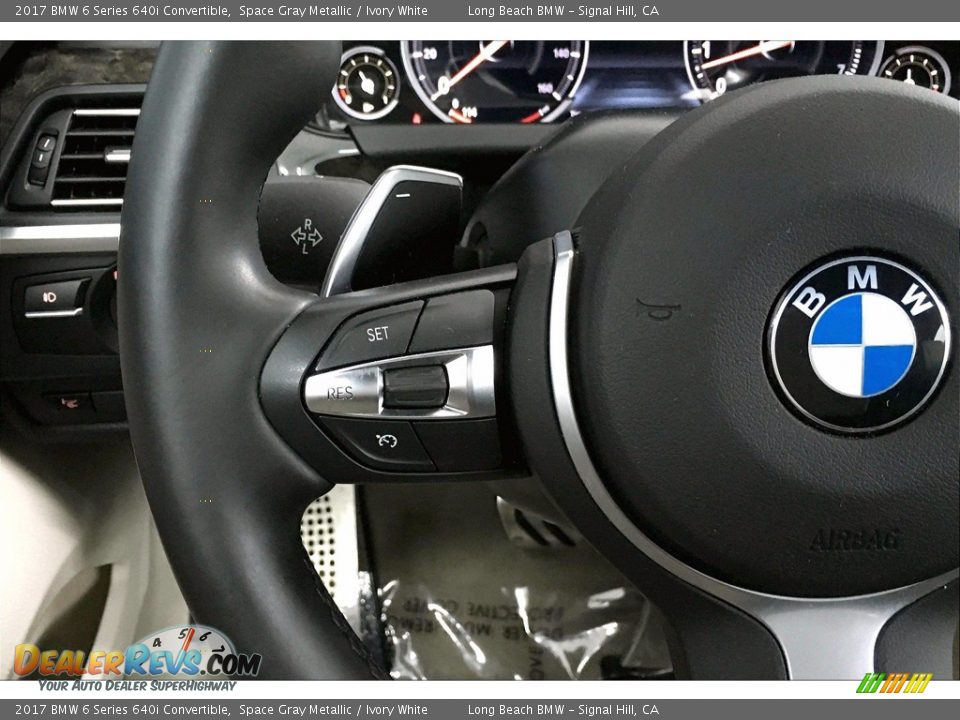 2017 BMW 6 Series 640i Convertible Steering Wheel Photo #18