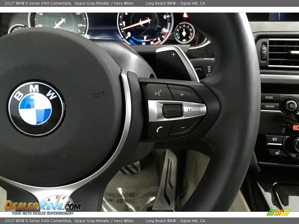 2017 BMW 6 Series 640i Convertible Steering Wheel Photo #19