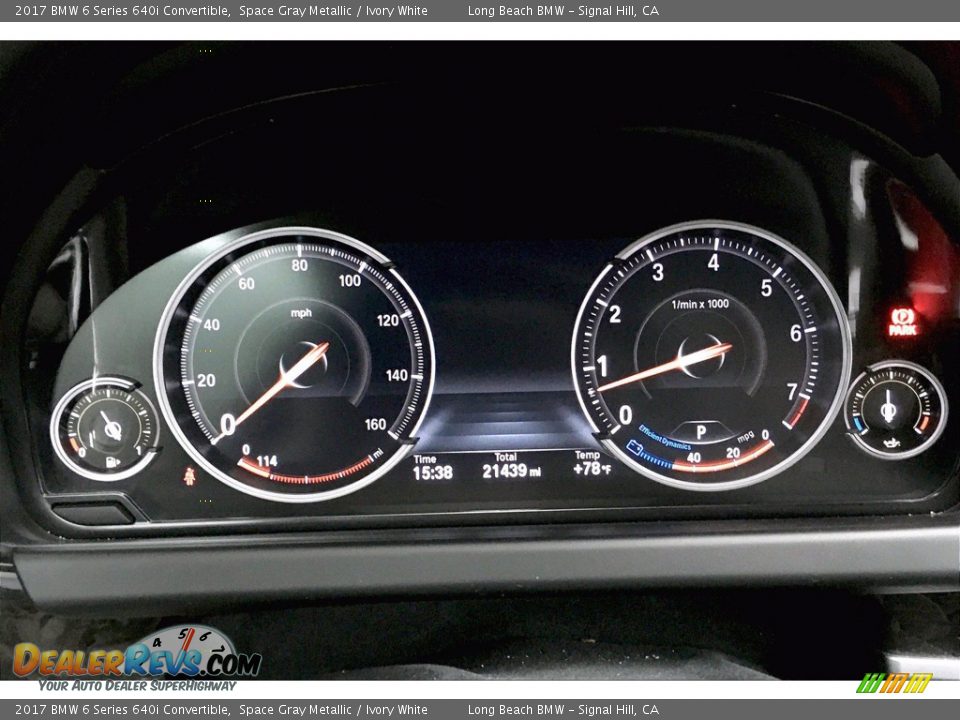 2017 BMW 6 Series 640i Convertible Gauges Photo #20