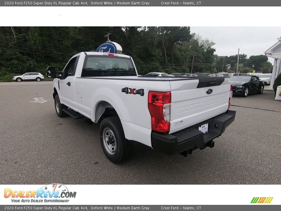 2020 Ford F250 Super Duty XL Regular Cab 4x4 Oxford White / Medium Earth Gray Photo #5