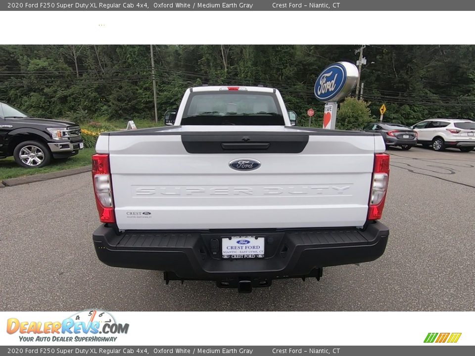 2020 Ford F250 Super Duty XL Regular Cab 4x4 Oxford White / Medium Earth Gray Photo #6