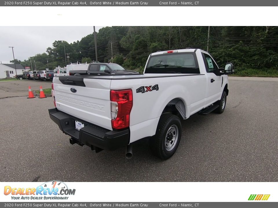 2020 Ford F250 Super Duty XL Regular Cab 4x4 Oxford White / Medium Earth Gray Photo #7