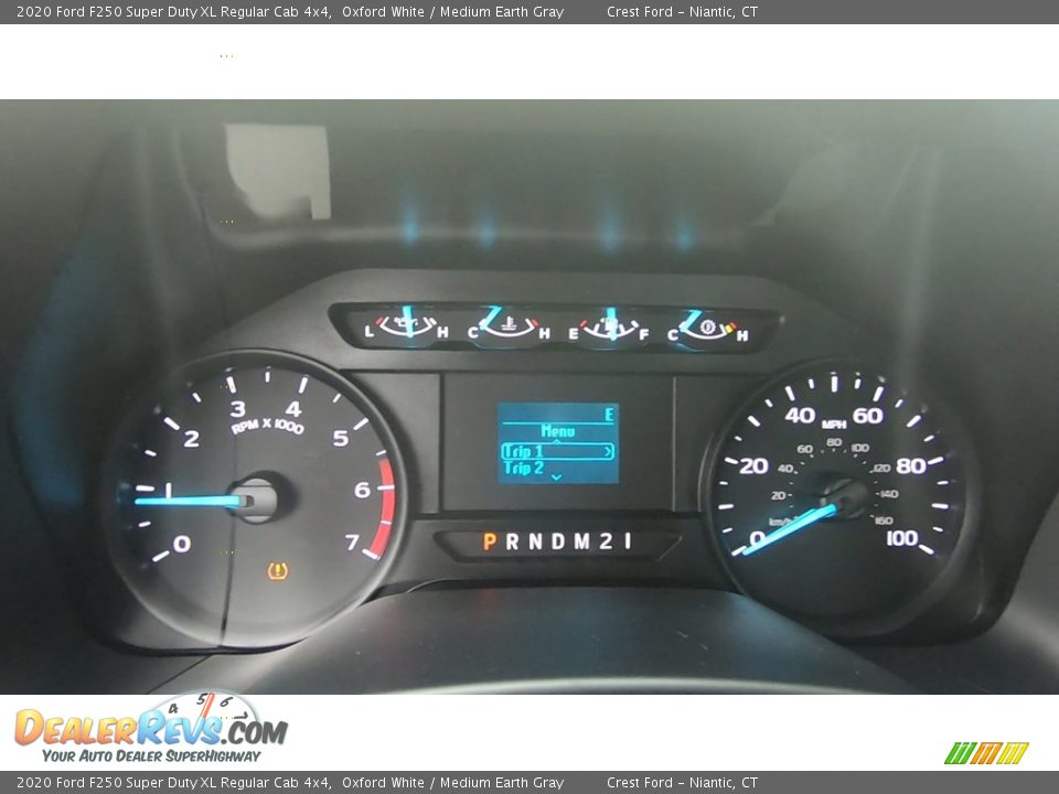 2020 Ford F250 Super Duty XL Regular Cab 4x4 Oxford White / Medium Earth Gray Photo #13