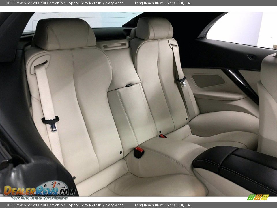 Rear Seat of 2017 BMW 6 Series 640i Convertible Photo #28
