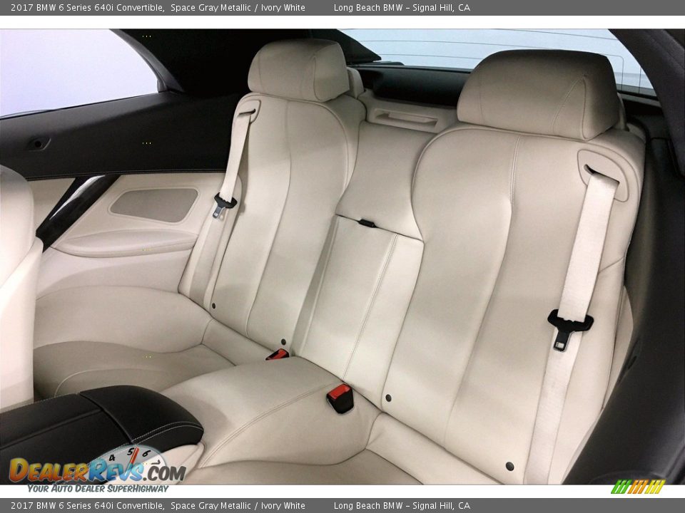 Rear Seat of 2017 BMW 6 Series 640i Convertible Photo #29