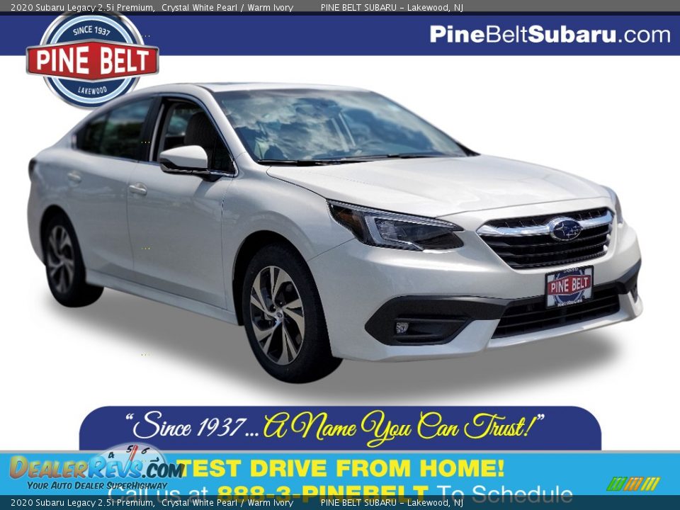 2020 Subaru Legacy 2.5i Premium Crystal White Pearl / Warm Ivory Photo #1