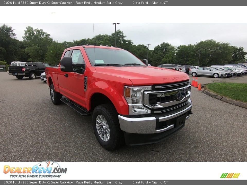 2020 Ford F350 Super Duty XL SuperCab 4x4 Race Red / Medium Earth Gray Photo #1