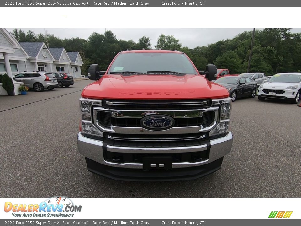 2020 Ford F350 Super Duty XL SuperCab 4x4 Race Red / Medium Earth Gray Photo #2