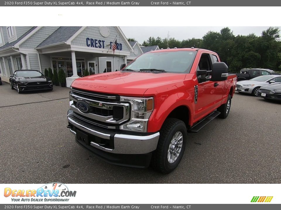 2020 Ford F350 Super Duty XL SuperCab 4x4 Race Red / Medium Earth Gray Photo #3