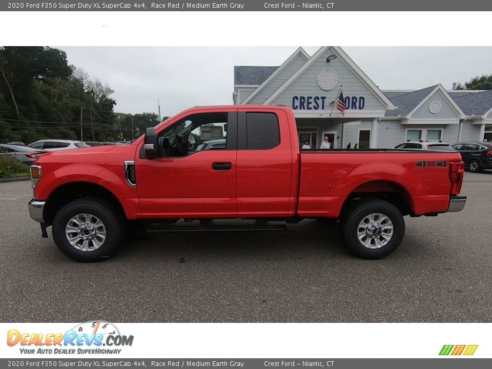 2020 Ford F350 Super Duty XL SuperCab 4x4 Race Red / Medium Earth Gray Photo #4