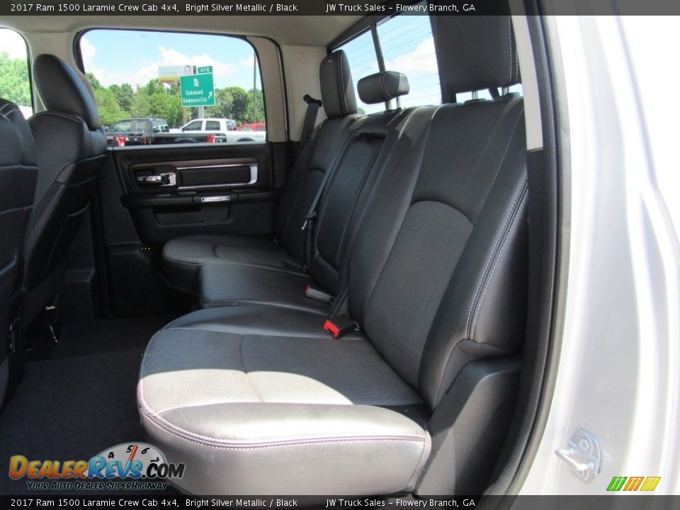Rear Seat of 2017 Ram 1500 Laramie Crew Cab 4x4 Photo #31