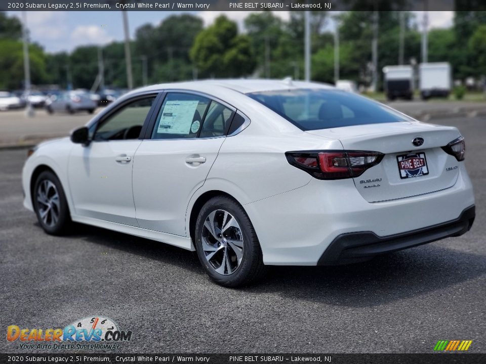 2020 Subaru Legacy 2.5i Premium Crystal White Pearl / Warm Ivory Photo #6