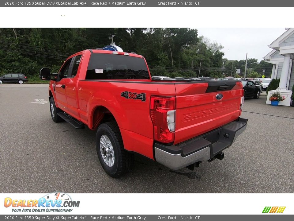 2020 Ford F350 Super Duty XL SuperCab 4x4 Race Red / Medium Earth Gray Photo #5