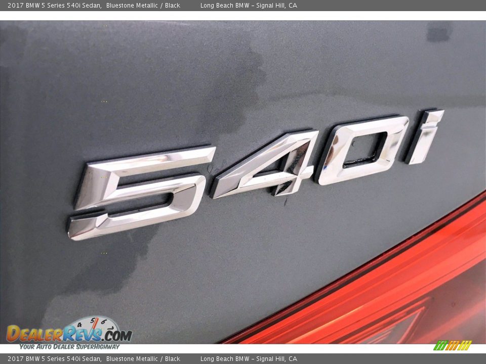 2017 BMW 5 Series 540i Sedan Bluestone Metallic / Black Photo #7