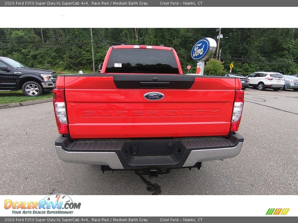 2020 Ford F350 Super Duty XL SuperCab 4x4 Race Red / Medium Earth Gray Photo #6