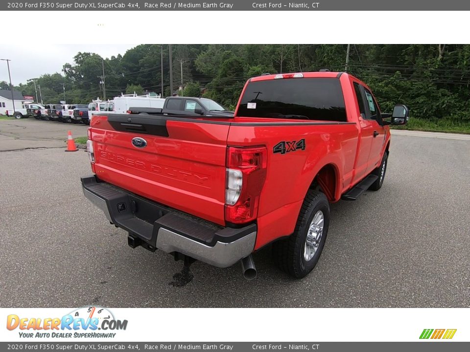 2020 Ford F350 Super Duty XL SuperCab 4x4 Race Red / Medium Earth Gray Photo #7