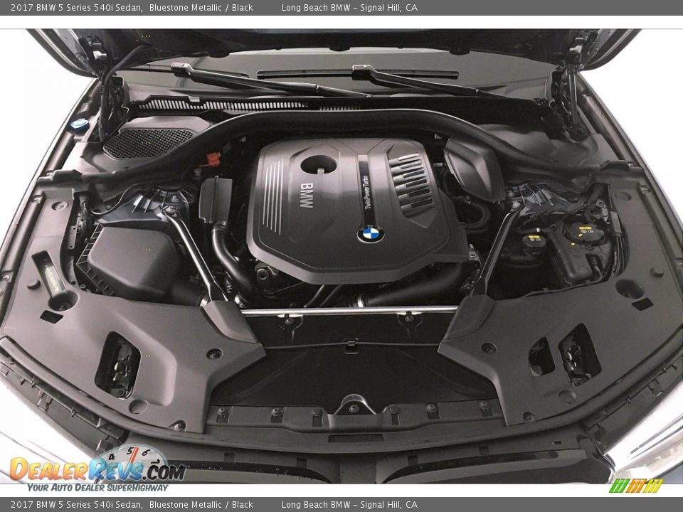 2017 BMW 5 Series 540i Sedan Bluestone Metallic / Black Photo #9