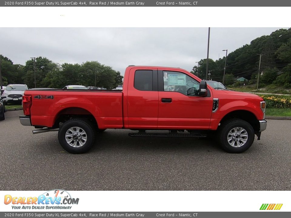 2020 Ford F350 Super Duty XL SuperCab 4x4 Race Red / Medium Earth Gray Photo #8