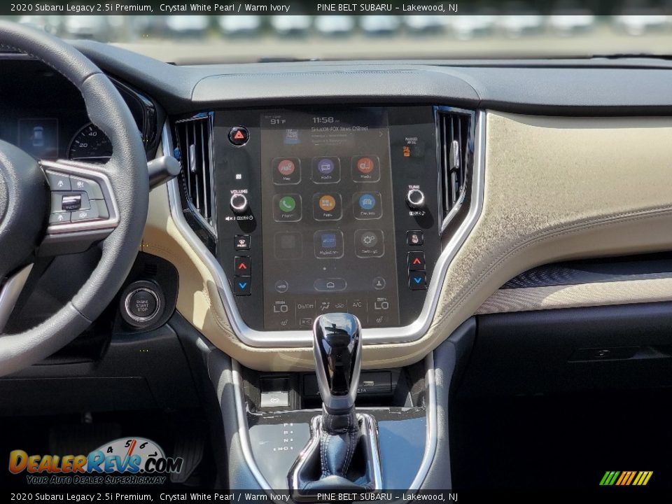 Dashboard of 2020 Subaru Legacy 2.5i Premium Photo #10