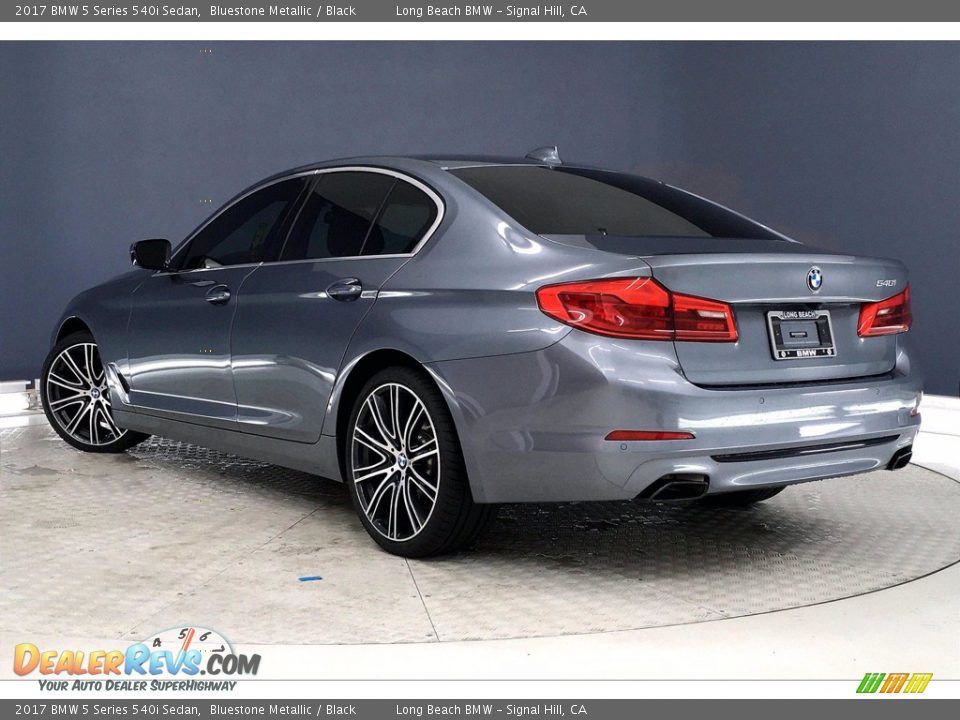 2017 BMW 5 Series 540i Sedan Bluestone Metallic / Black Photo #10
