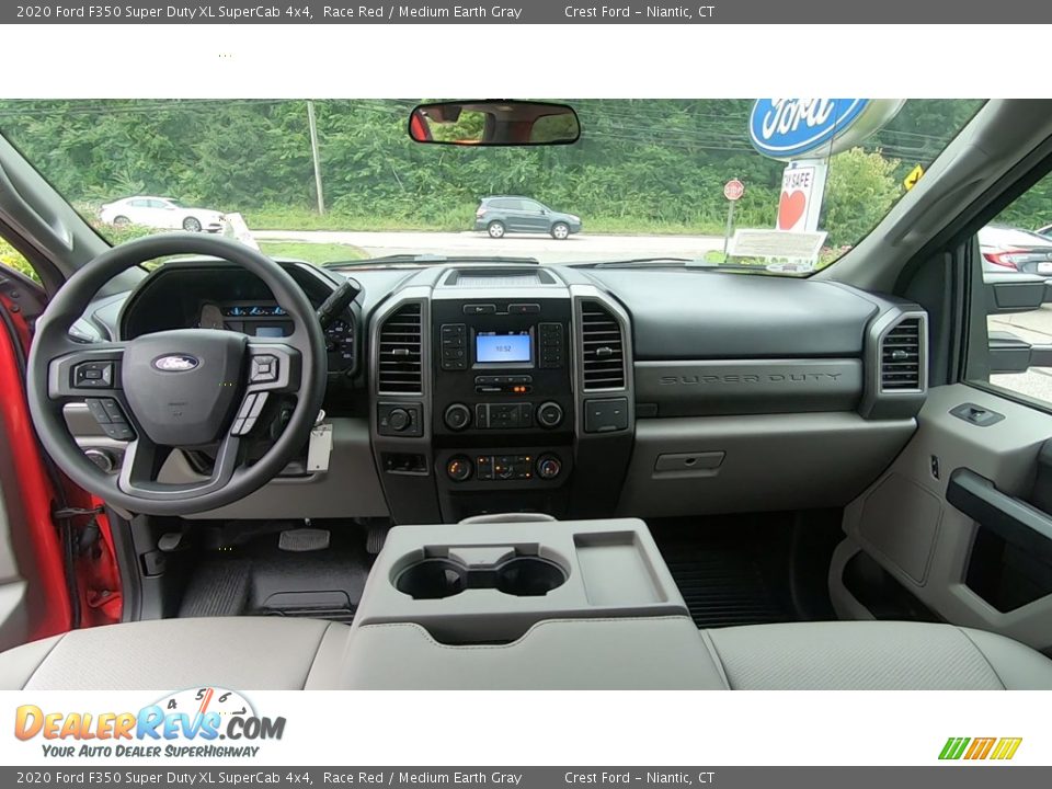 2020 Ford F350 Super Duty XL SuperCab 4x4 Race Red / Medium Earth Gray Photo #18