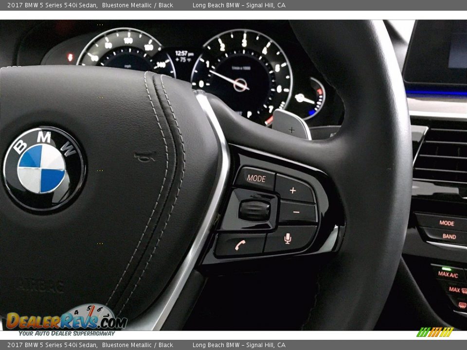 2017 BMW 5 Series 540i Sedan Bluestone Metallic / Black Photo #19