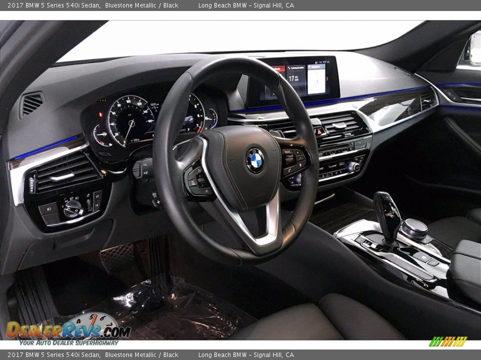 2017 BMW 5 Series 540i Sedan Bluestone Metallic / Black Photo #21