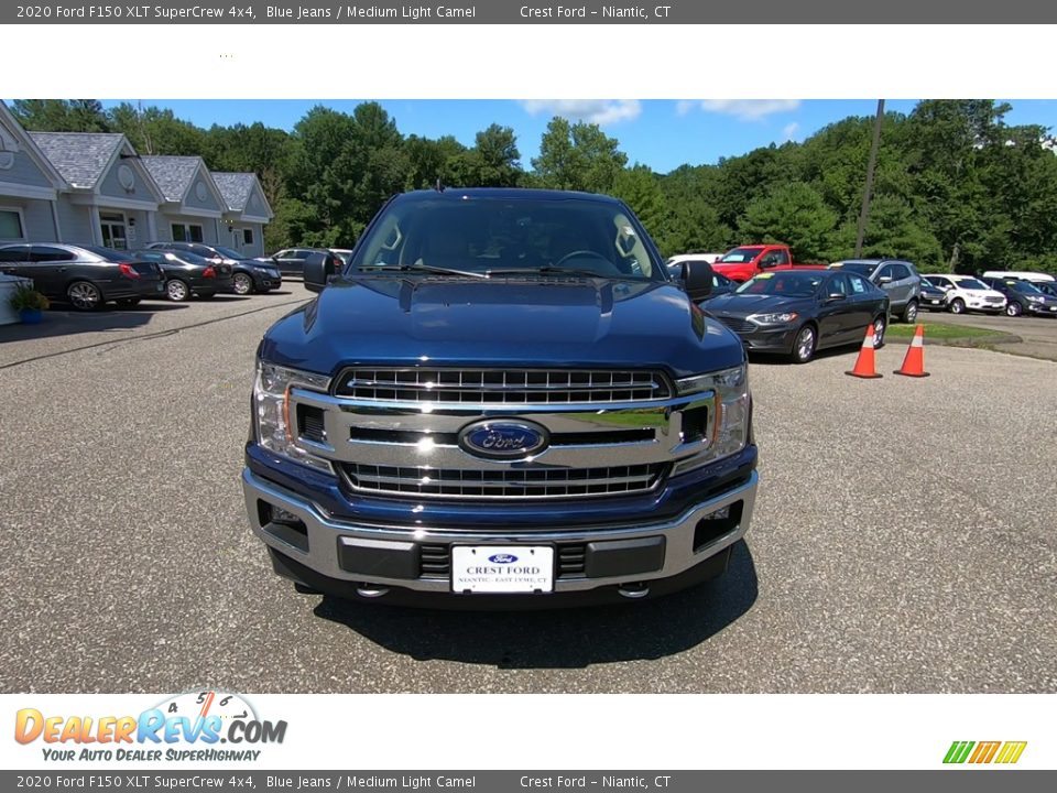 2020 Ford F150 XLT SuperCrew 4x4 Blue Jeans / Medium Light Camel Photo #2