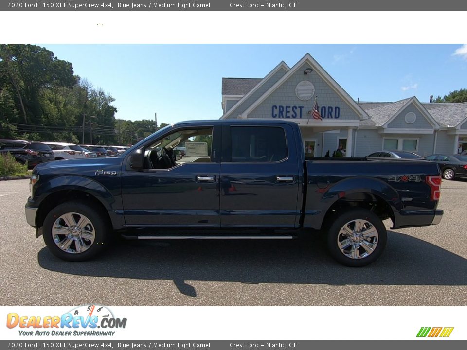 2020 Ford F150 XLT SuperCrew 4x4 Blue Jeans / Medium Light Camel Photo #4