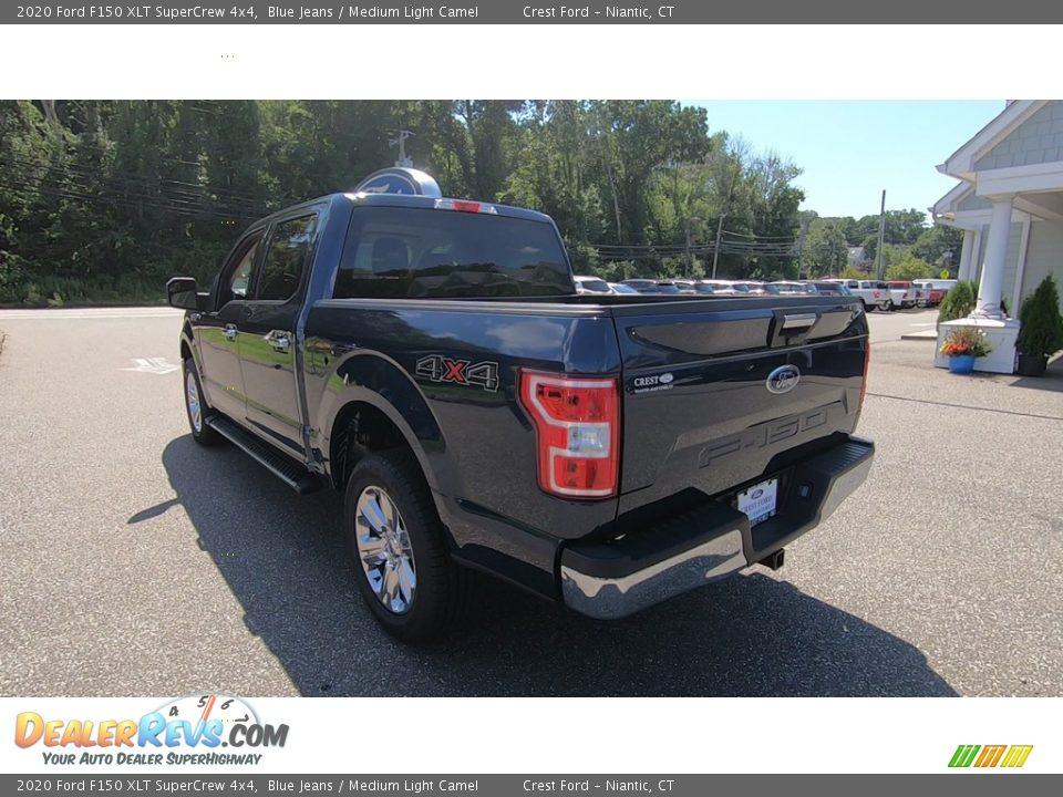 2020 Ford F150 XLT SuperCrew 4x4 Blue Jeans / Medium Light Camel Photo #5