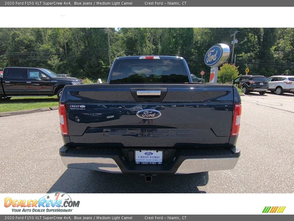 2020 Ford F150 XLT SuperCrew 4x4 Blue Jeans / Medium Light Camel Photo #6