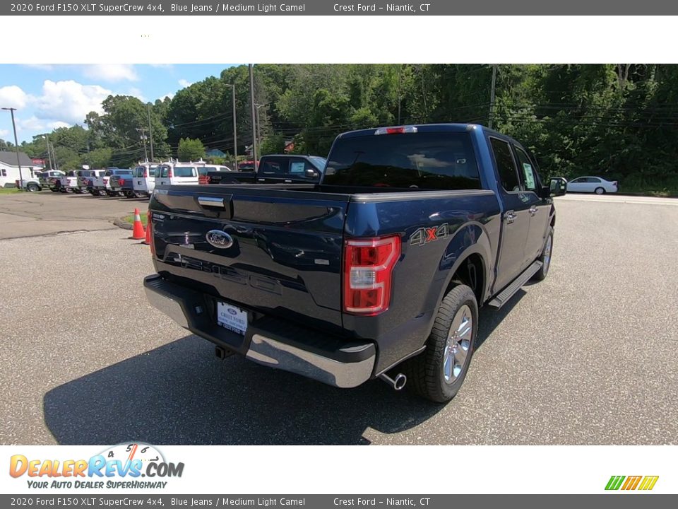2020 Ford F150 XLT SuperCrew 4x4 Blue Jeans / Medium Light Camel Photo #7