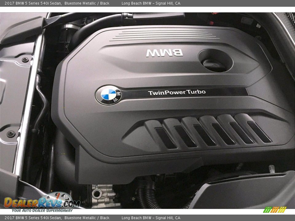 2017 BMW 5 Series 540i Sedan Bluestone Metallic / Black Photo #35