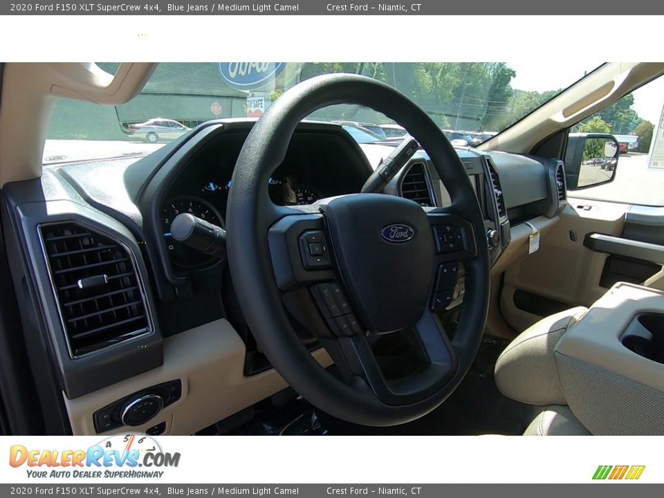 2020 Ford F150 XLT SuperCrew 4x4 Blue Jeans / Medium Light Camel Photo #10