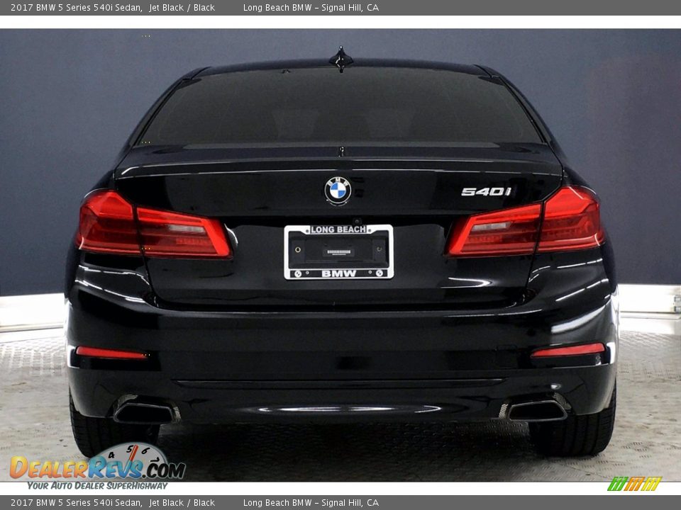 2017 BMW 5 Series 540i Sedan Jet Black / Black Photo #3