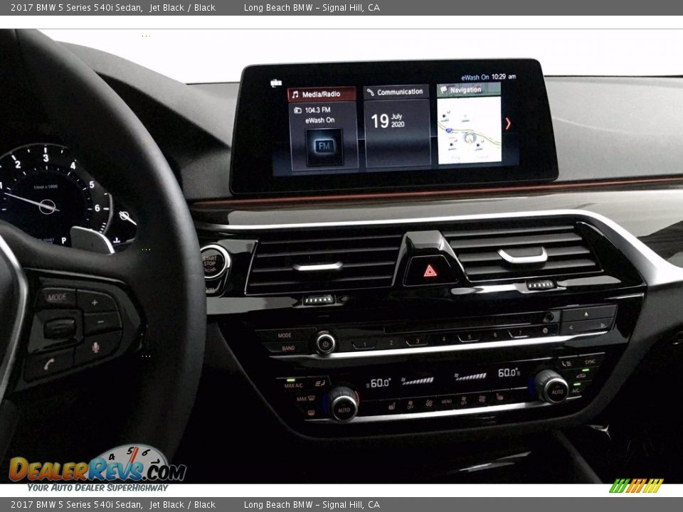 2017 BMW 5 Series 540i Sedan Jet Black / Black Photo #5