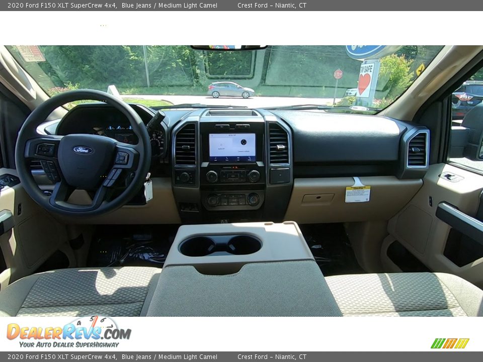 2020 Ford F150 XLT SuperCrew 4x4 Blue Jeans / Medium Light Camel Photo #18