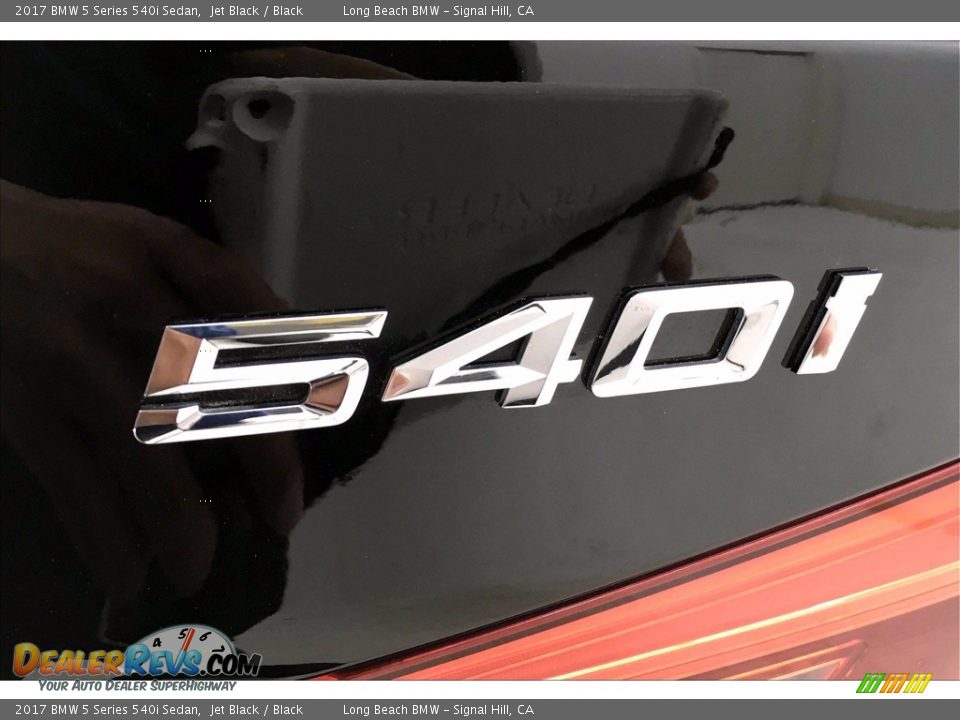 2017 BMW 5 Series 540i Sedan Jet Black / Black Photo #7