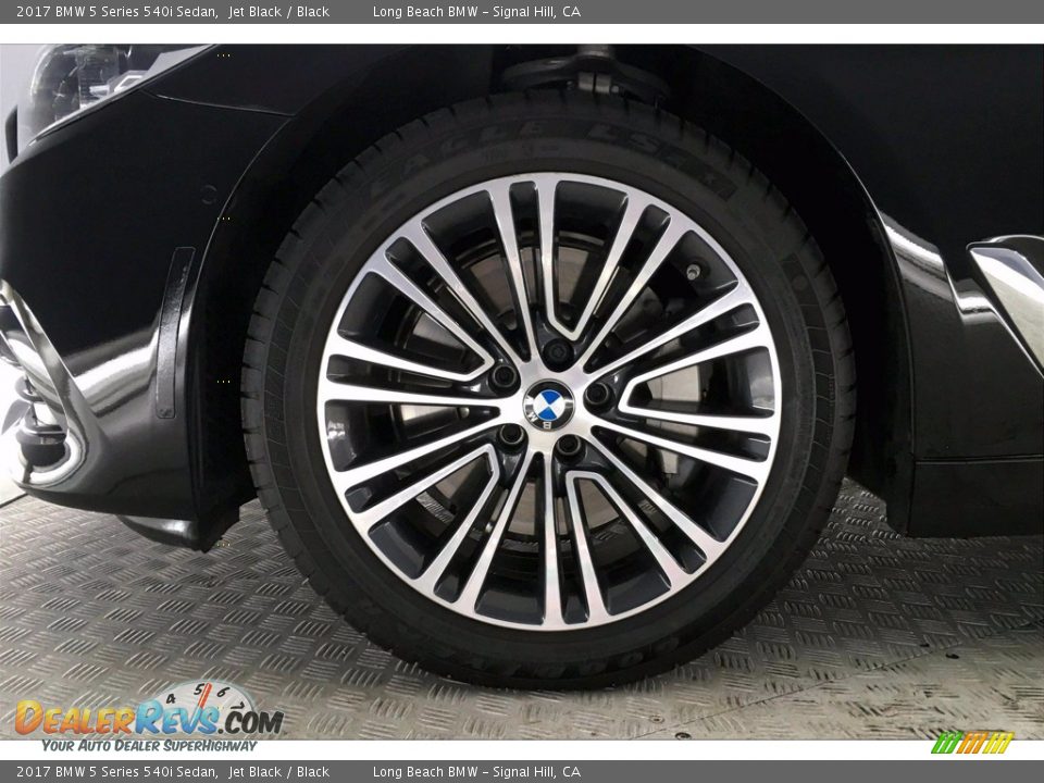 2017 BMW 5 Series 540i Sedan Jet Black / Black Photo #8