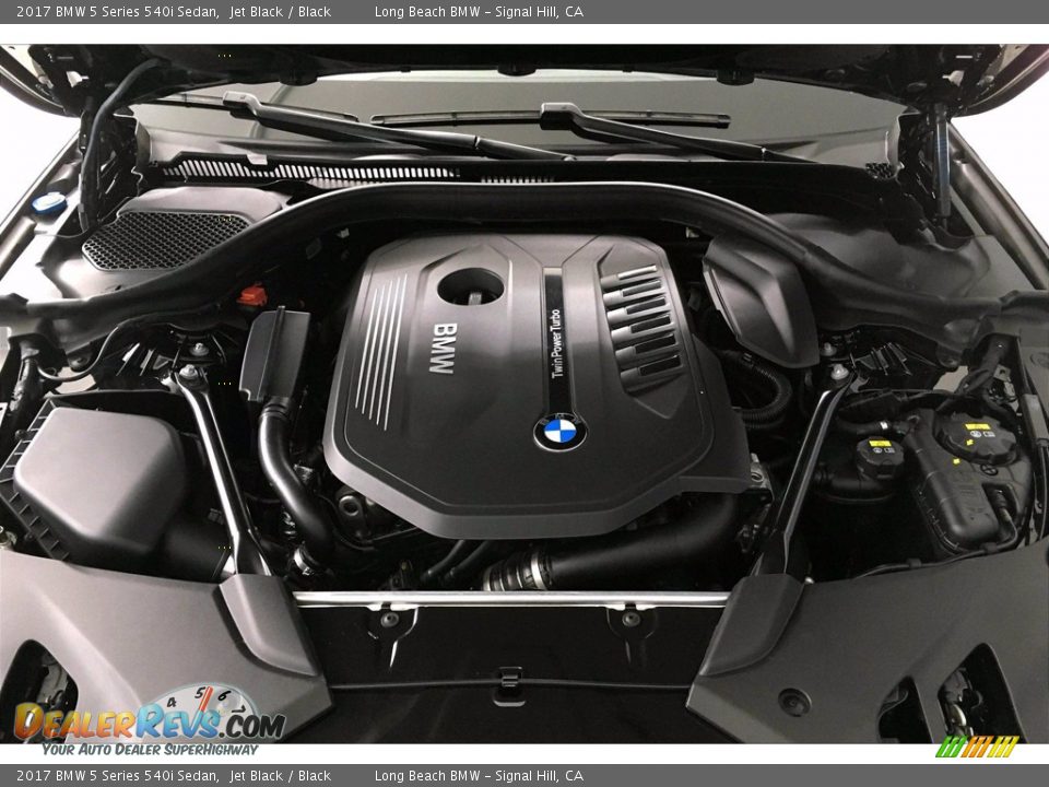 2017 BMW 5 Series 540i Sedan Jet Black / Black Photo #9