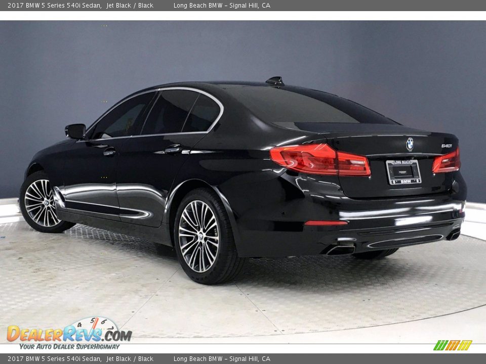 2017 BMW 5 Series 540i Sedan Jet Black / Black Photo #10
