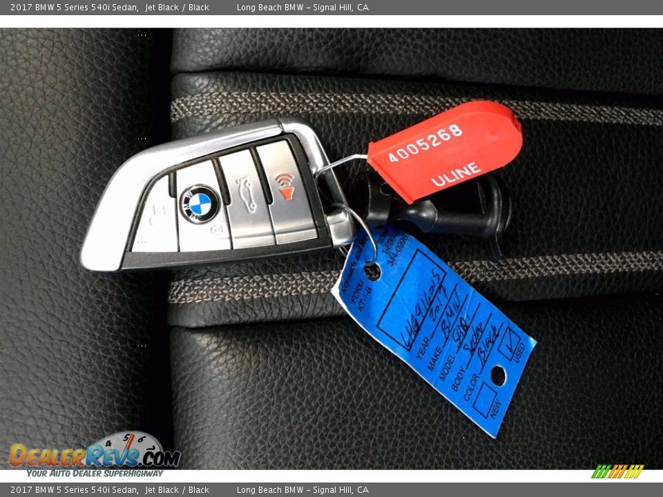 2017 BMW 5 Series 540i Sedan Jet Black / Black Photo #11
