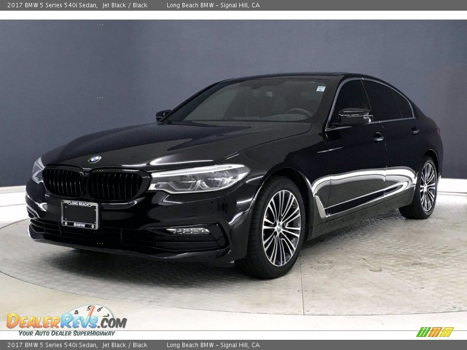 2017 BMW 5 Series 540i Sedan Jet Black / Black Photo #12