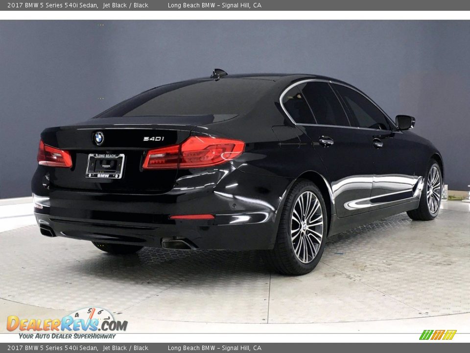 2017 BMW 5 Series 540i Sedan Jet Black / Black Photo #13