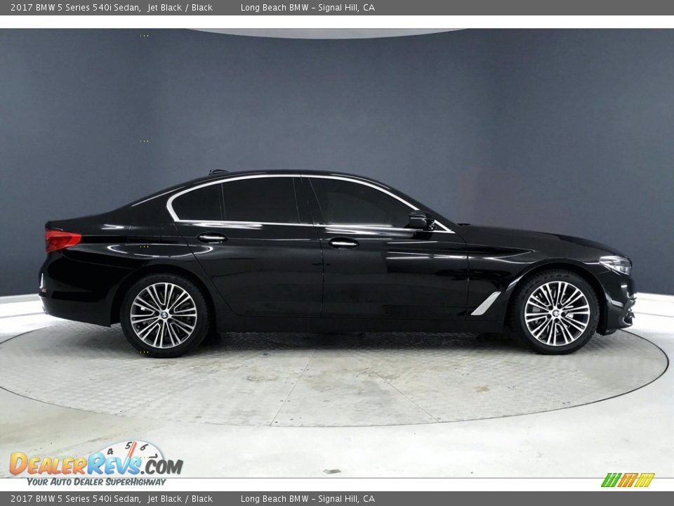 2017 BMW 5 Series 540i Sedan Jet Black / Black Photo #14