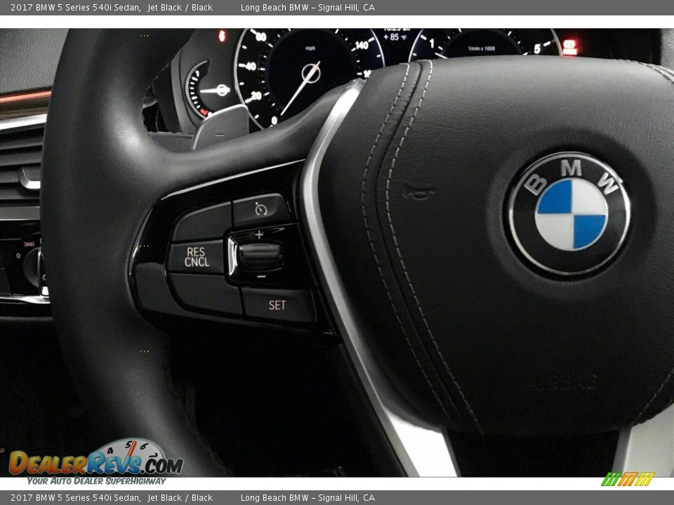 2017 BMW 5 Series 540i Sedan Jet Black / Black Photo #18