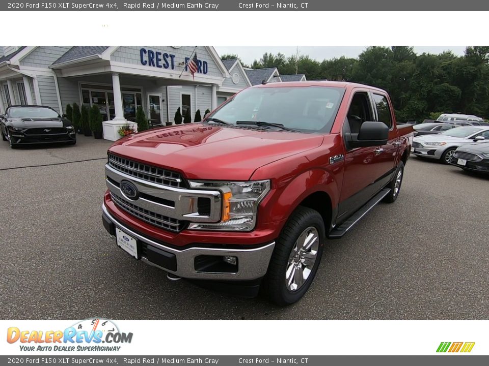 2020 Ford F150 XLT SuperCrew 4x4 Rapid Red / Medium Earth Gray Photo #3