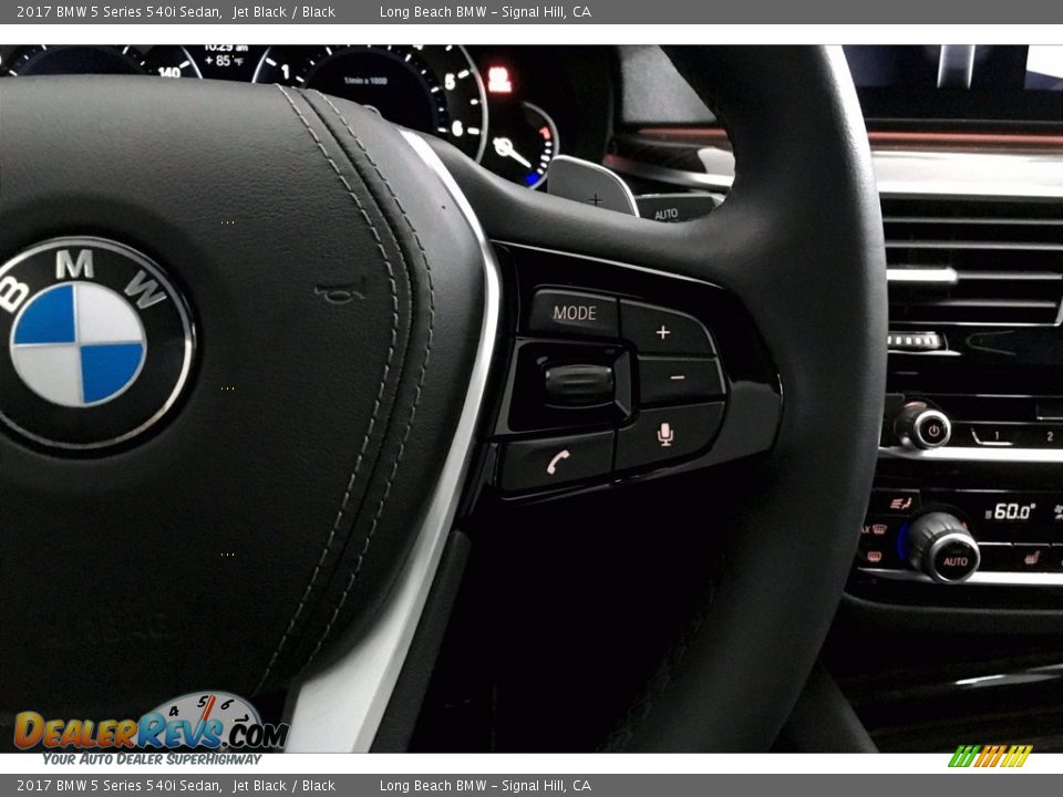 2017 BMW 5 Series 540i Sedan Jet Black / Black Photo #19