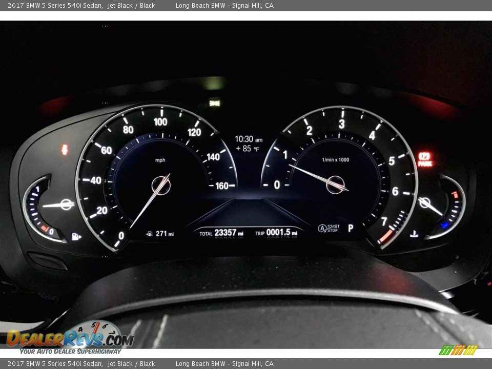 2017 BMW 5 Series 540i Sedan Jet Black / Black Photo #20